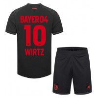 Bayer Leverkusen Florian Wirtz #10 Replica Home Minikit 2023-24 Short Sleeve (+ pants)